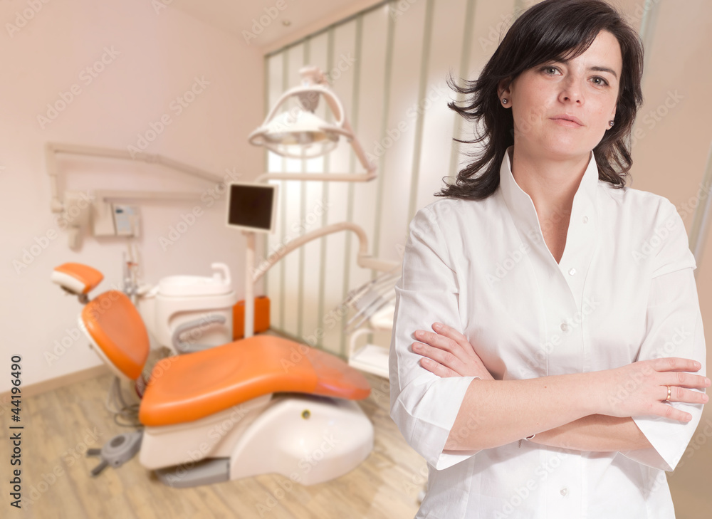 Obraz premium Woman at the dentist