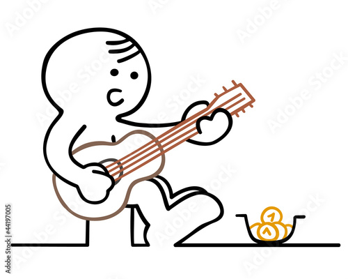 figur strassenmusikant