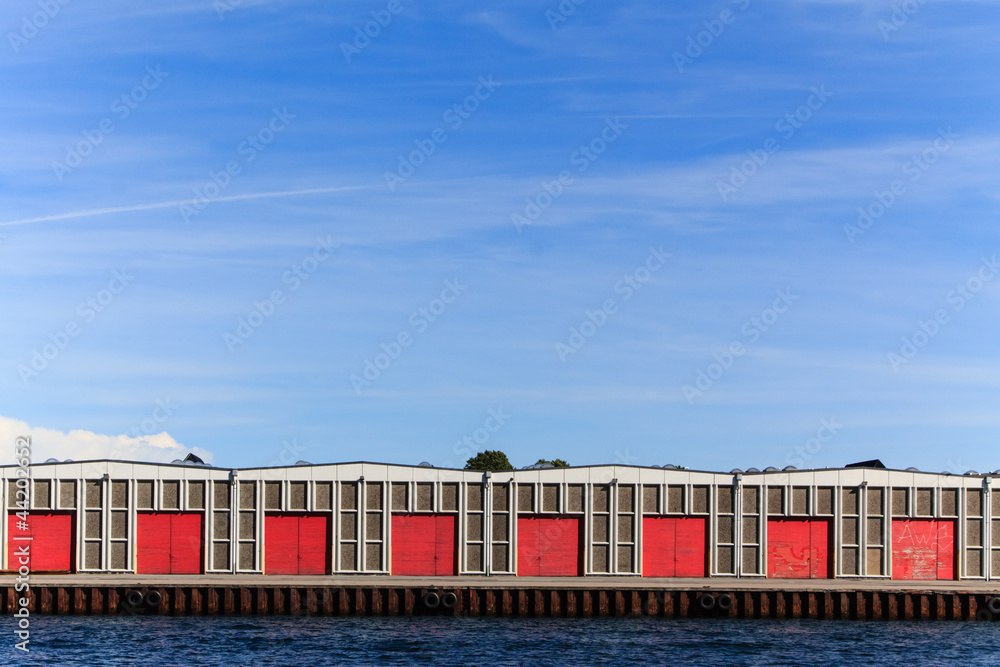 Warehouse at the docks Warehouse at the docks