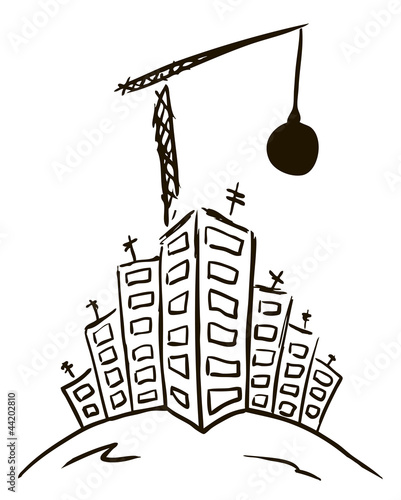 Destruction of city