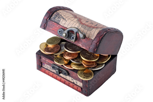 coins in trunk