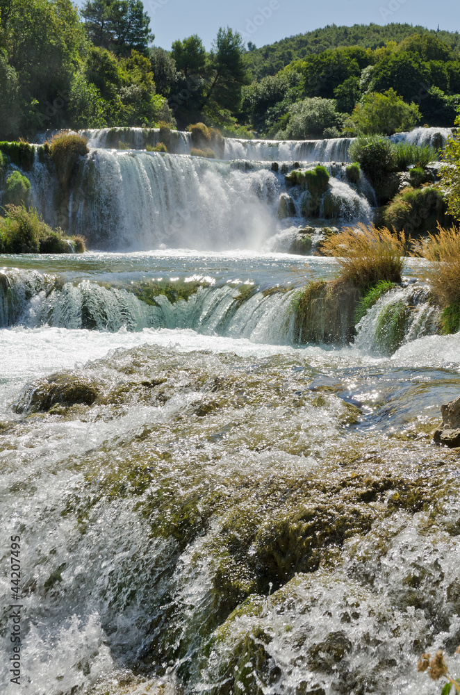 Fototapeta premium Skradinski Buk - waterfall in Krka National Park in Croatia
