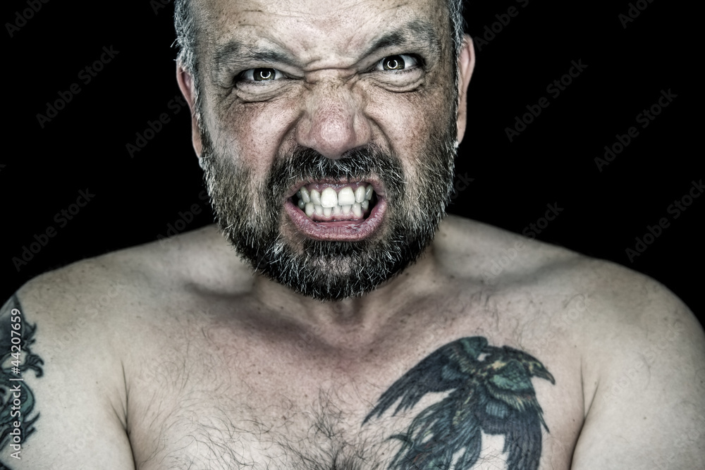 © magann - angry man with beard © magann - angry man with beard