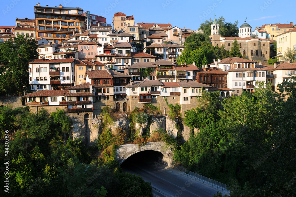Fototapeta premium Veliko Tarnovo at Sunset
