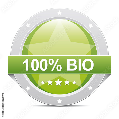 100% Bio Button