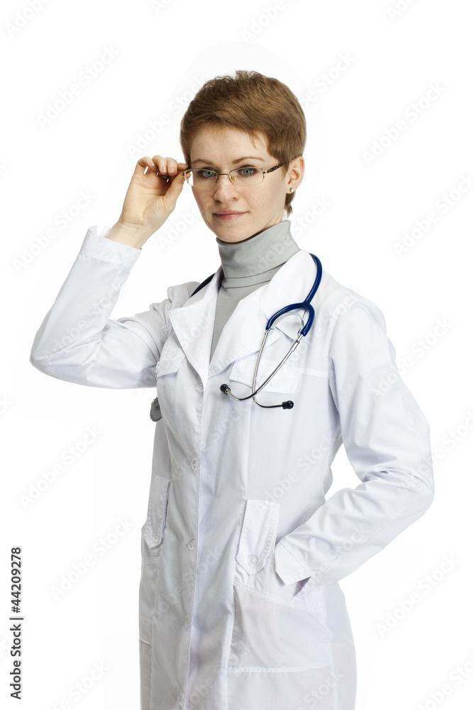 Medical doctor woman with stethoscope Medical doctor woman with stethoscope