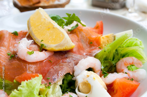 Fresh seafood salad