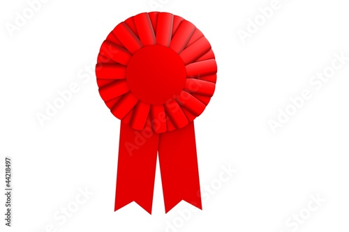 Blank award ribbon rosette photo