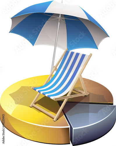 Statistiques en or sur les vacances (détouré)