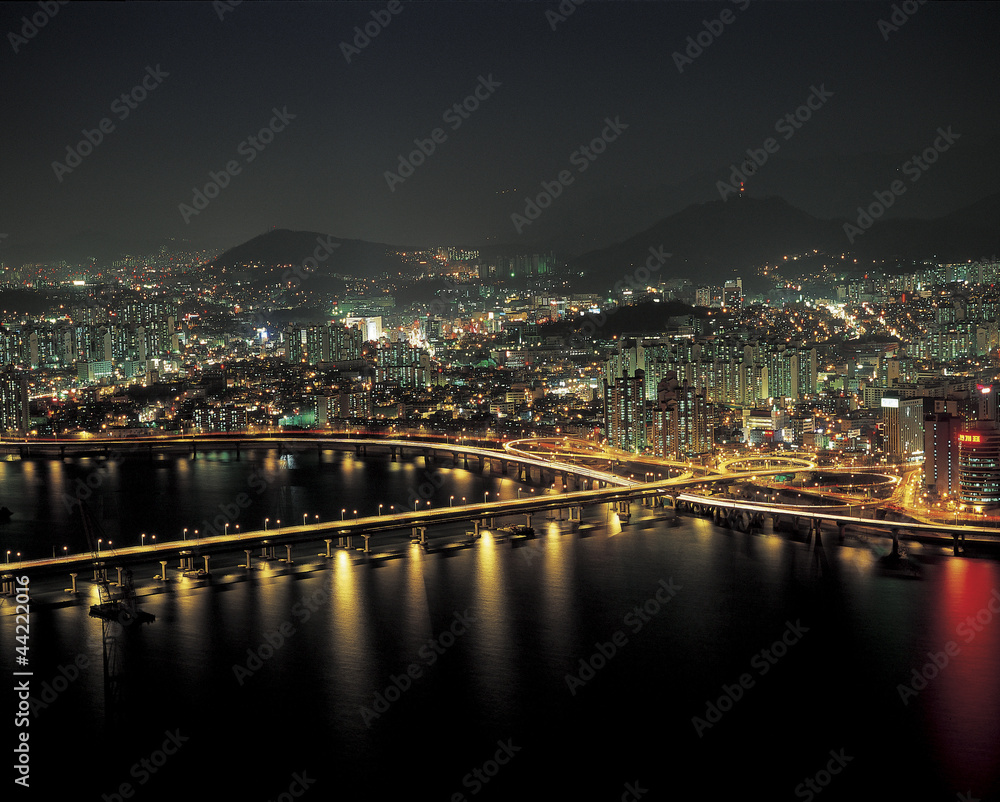 night view of Seoul  