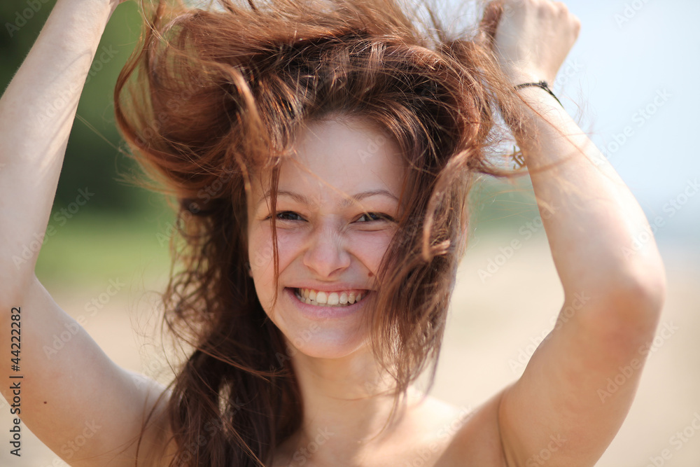 Ταπετσαρία portrait of the young beautiful girl