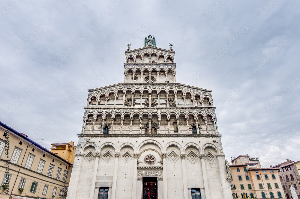 San Michele in Foro church in Lucca, Italy