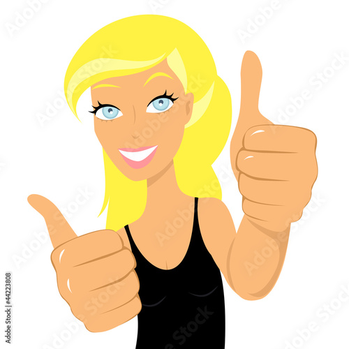 Fille blonde cool