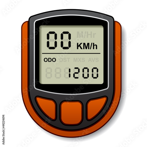vector bicycle speedometer computer