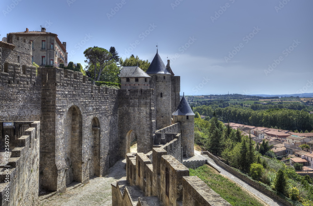 The ancient Citte of Carcassonne in France The ancient Citte of Carcassonne in France