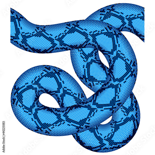 vector blue snake seamless