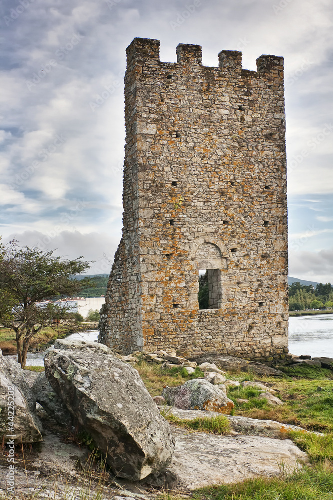 West Towers ruins at Catoira