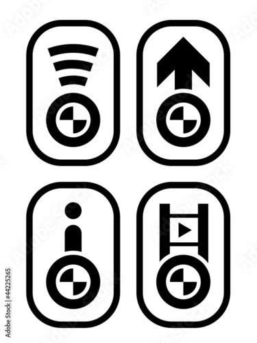 vector bmw spirit design navigation buttons