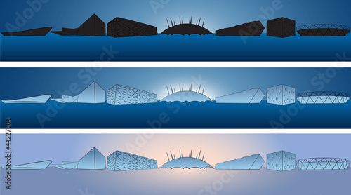 London Olympic venues skyline
