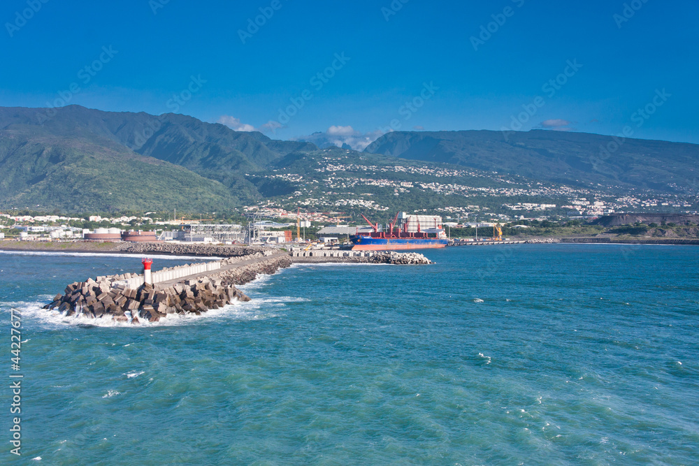 entrée du port de la Possession, île de la Réunion Stock Photo Adobe