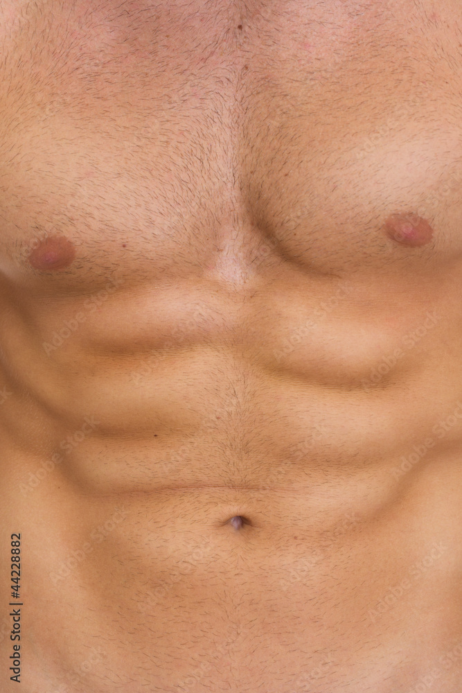 Naklejka premium Closeup on abdominal muscles