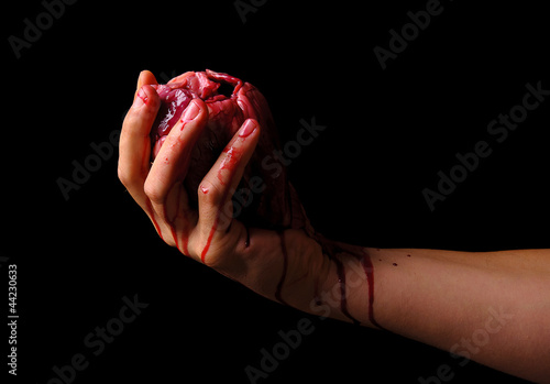 Obraz na płótnie bloody hand w salonie