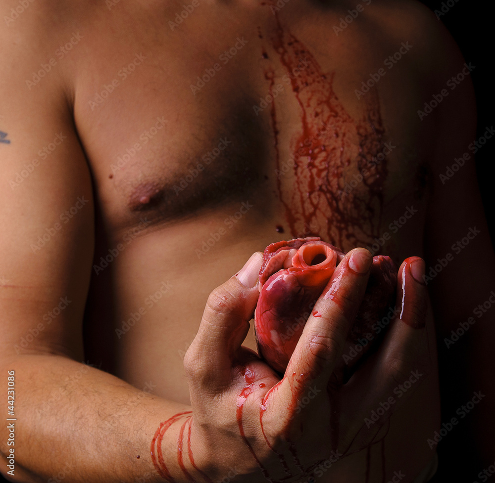 Bloody hand