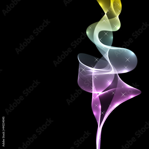 Abstract colorful smoke vector background