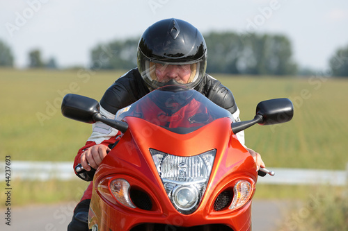 Obraz na płótnie Motorradfahrer