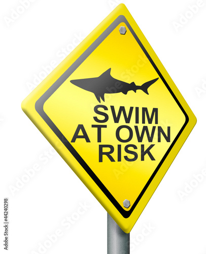 swim at own risk photo