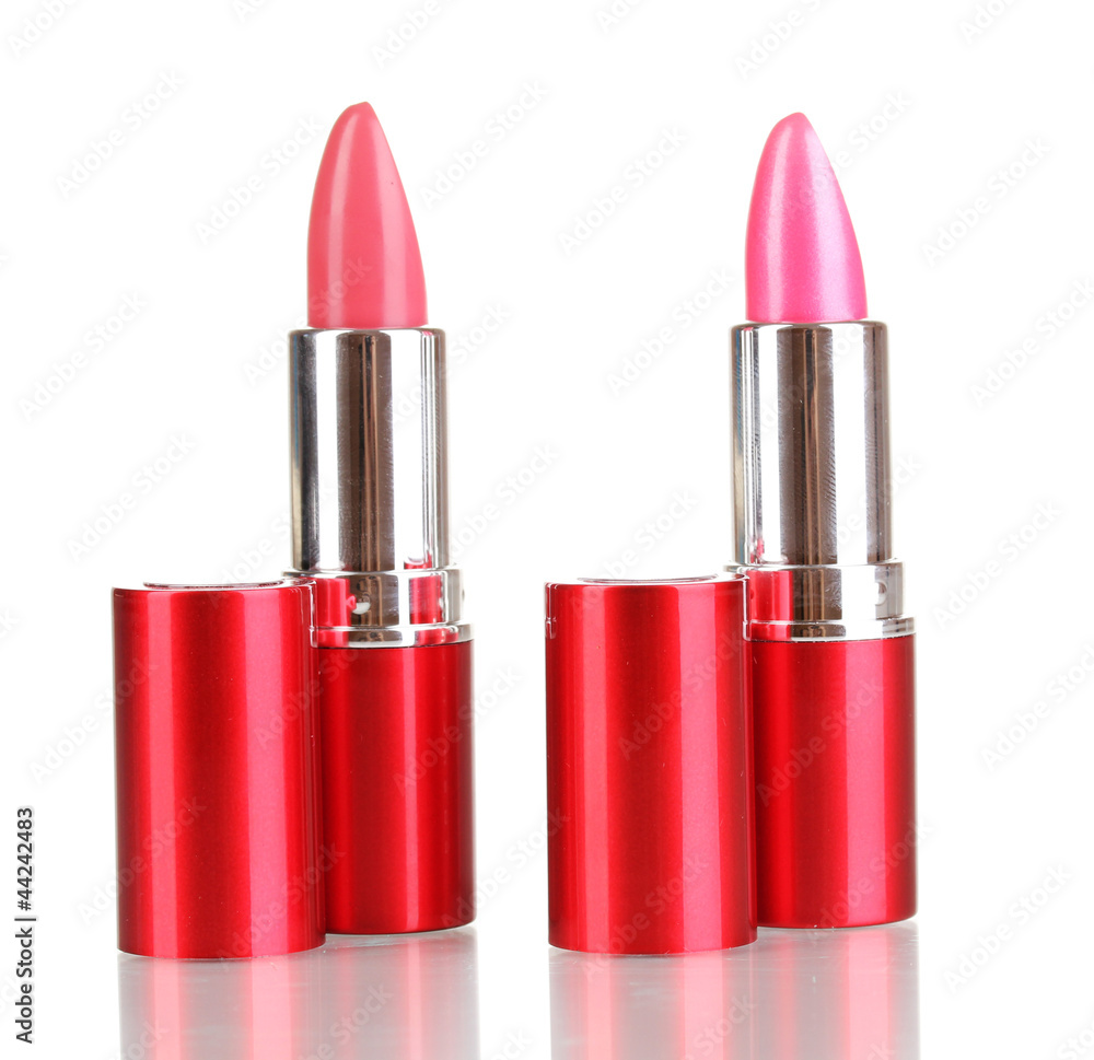 lipsticks isolated on white lipsticks isolated on white