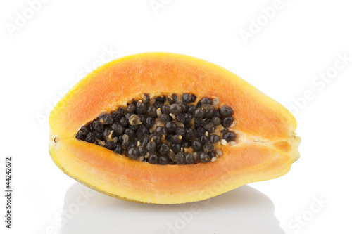 Papaya on White