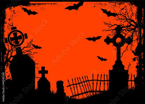 Halloween cemetery