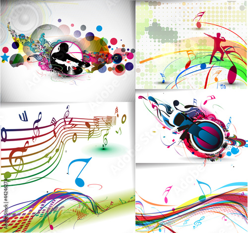 Abstract music dance background. vector illustration. #44246274