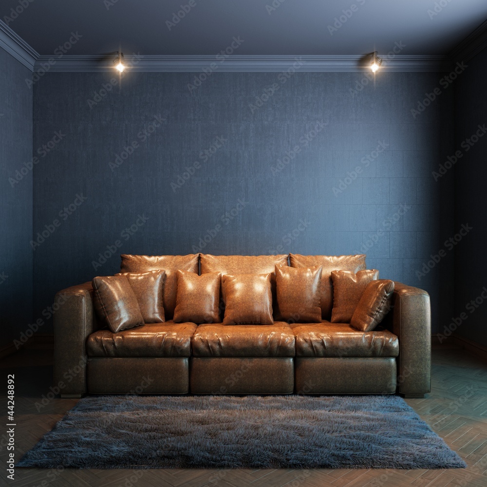 interior for the rest (version with brown leather sofa) interior for the rest (version with brown leather sofa)