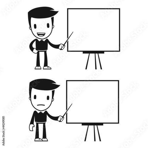 funny cartoon helper man