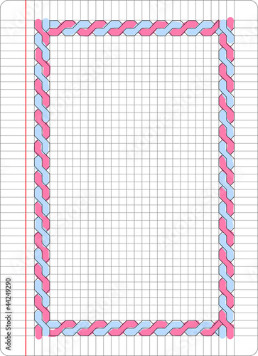 Graph paper with little frame