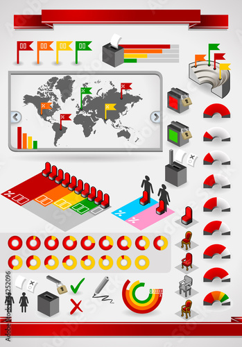 infographic set elements