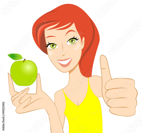 Fille minceur rousse