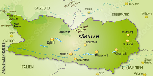 Umgebungskarte von Kärnten
