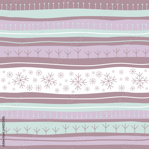 Christmas seamless background with snowflakes