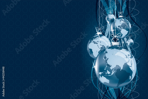 Business xmas globe