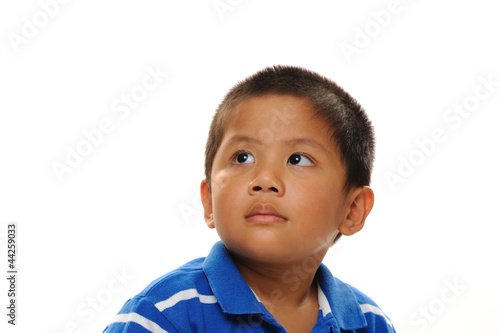Toddler Looks serious