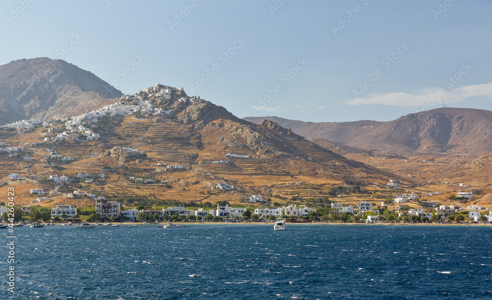 View of Chora village, Serifos island, Cyclades, Greece