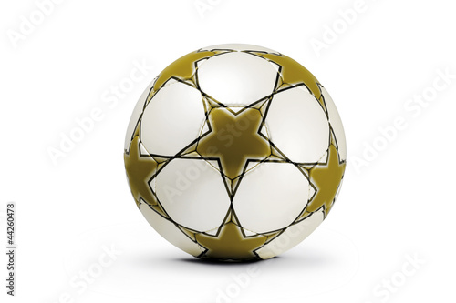 Canvas Print soccer ball, champions cup