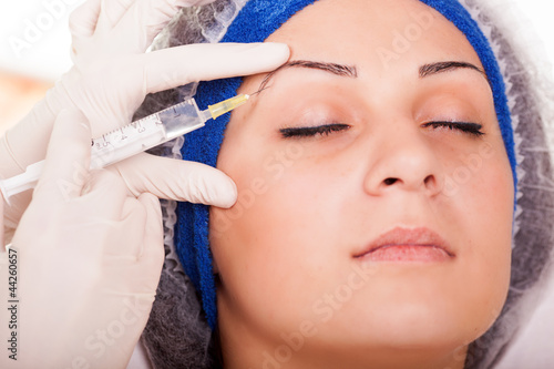 Cosmetic procedure Botox injections