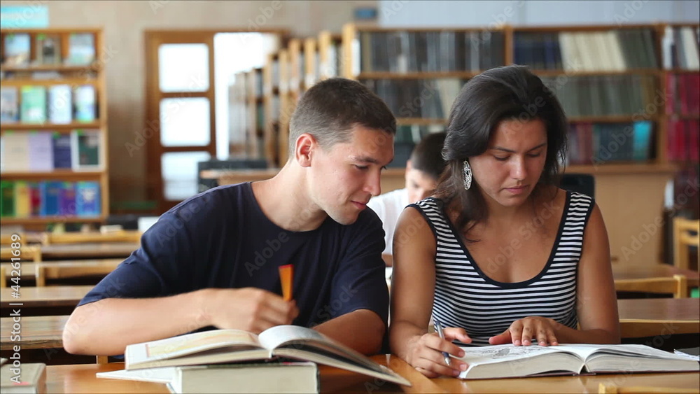 students in the library 4 students in the library 4
