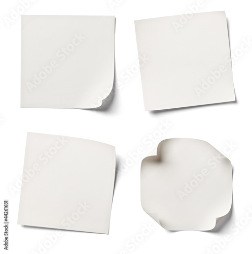 white note paper office business