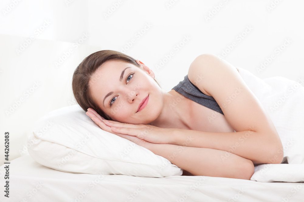 Girl on pillow Girl on pillow