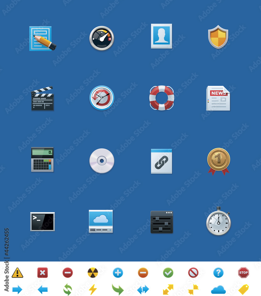 Vector common website icons for webmasters Vector common website icons for webmasters
